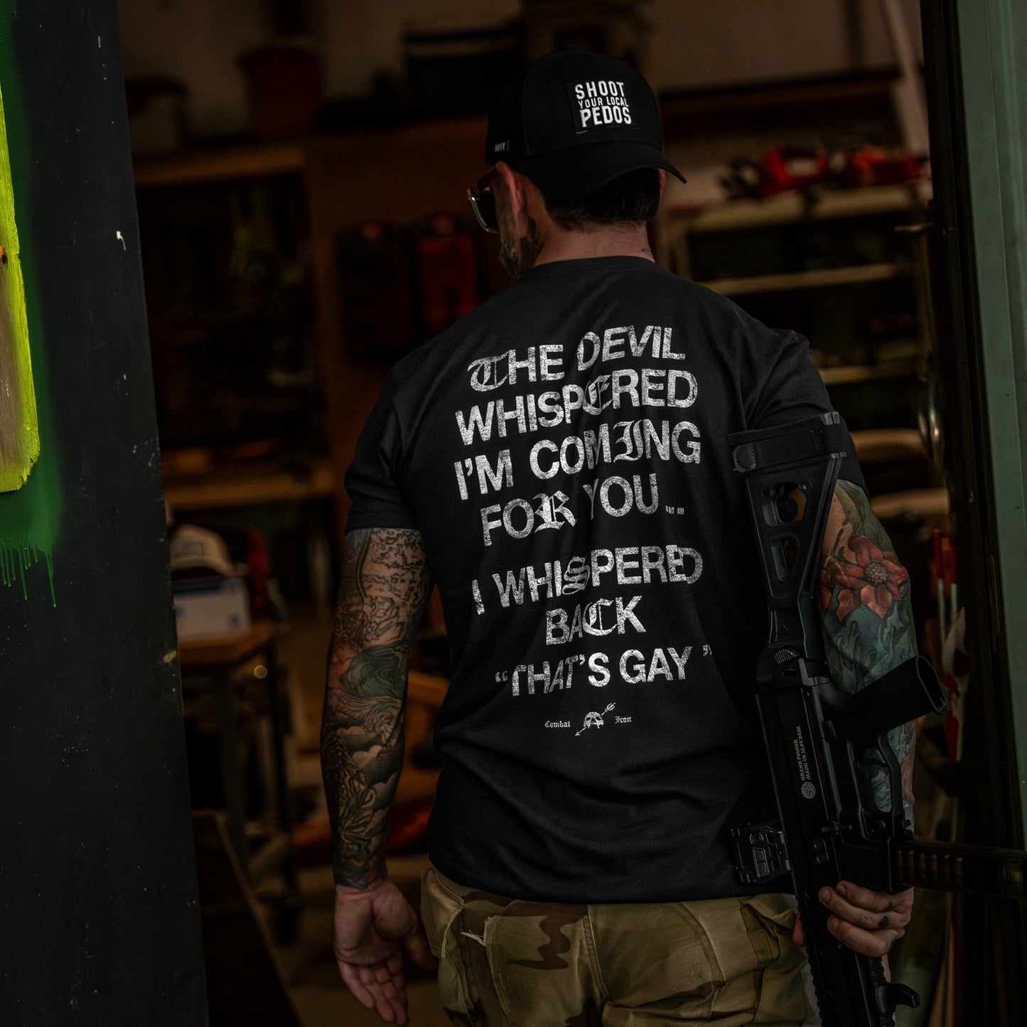 The Devil Whispered I'm Coming For You Men's T-Shirt