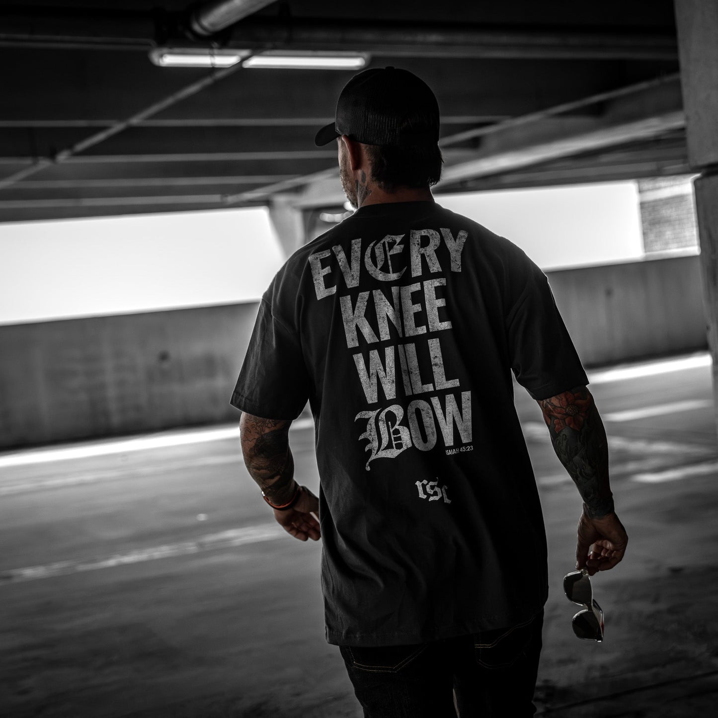 Every Knee Will Bow Men's Heavyweight T-Shirt
