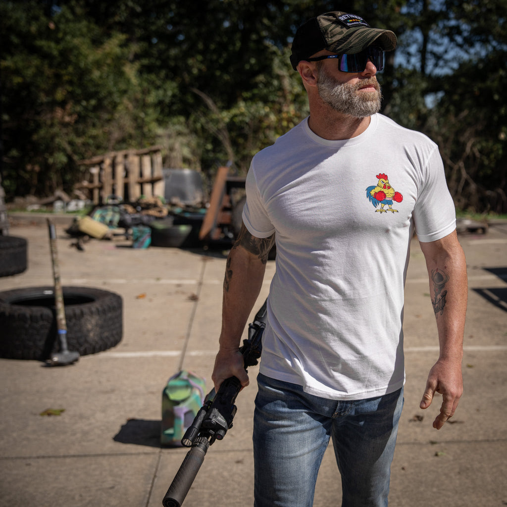 Boxing Chicken Cock Strong Men's T-Shirt