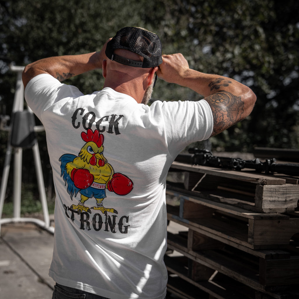 Boxing Chicken Cock Strong Men's T-Shirt