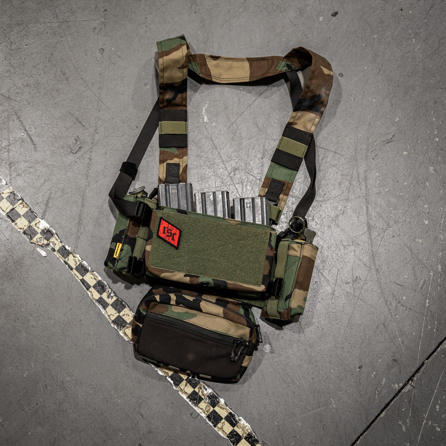 RSC Classic Red Diamond Velcro Patch