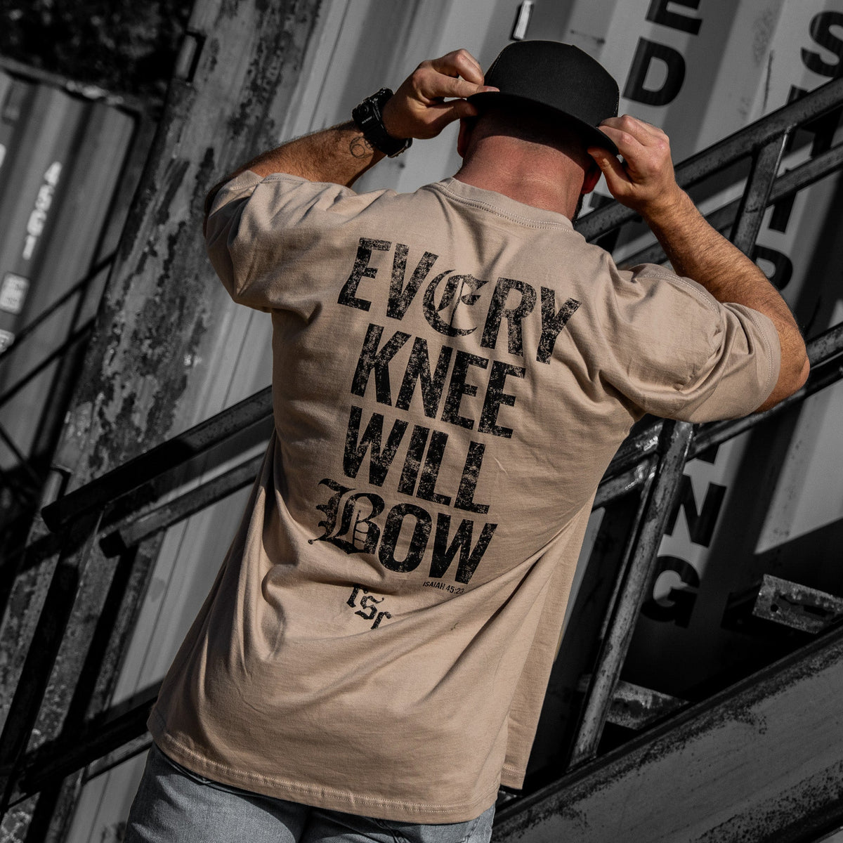 Every Knee Will Bow Men's Heavyweight T-Shirt