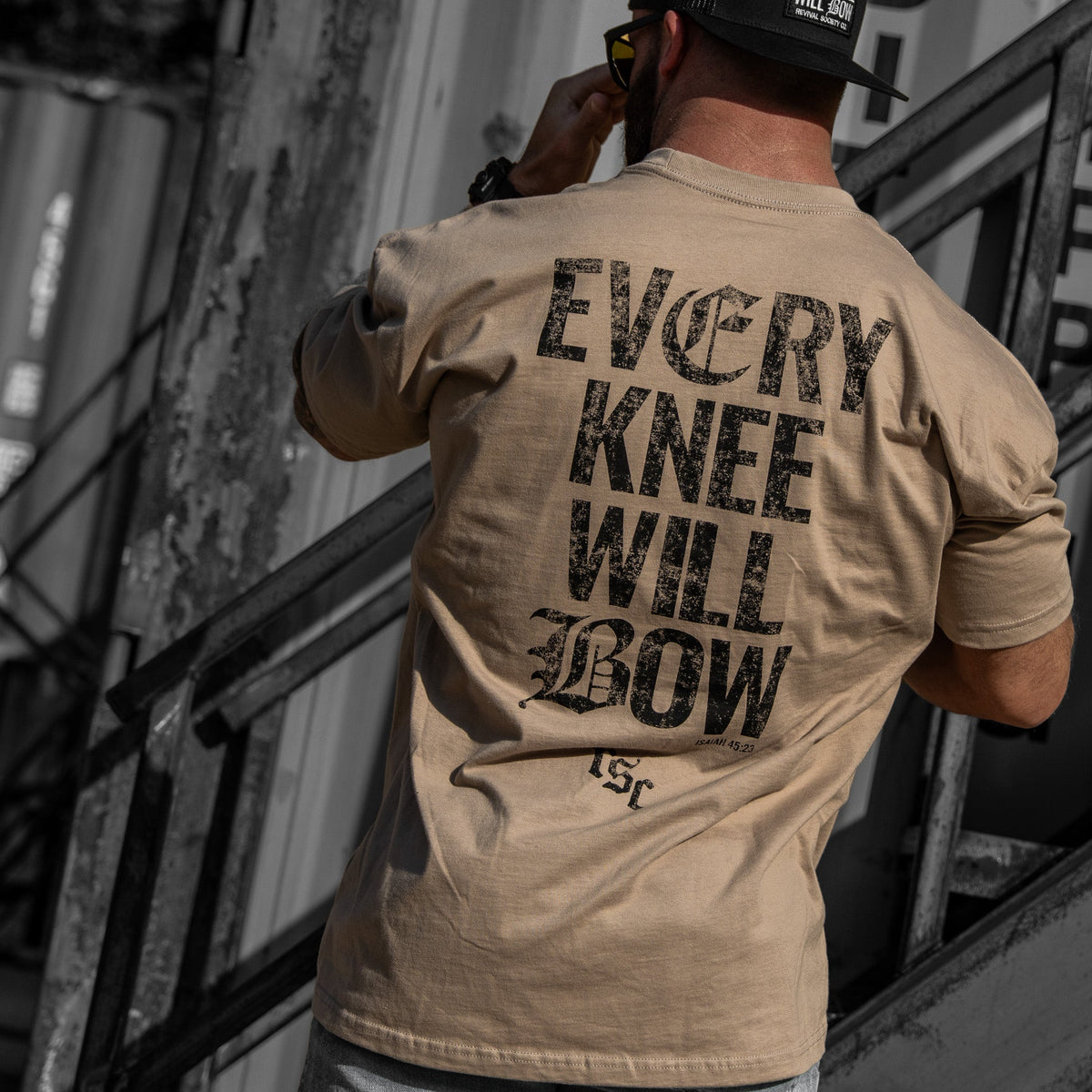 Every Knee Will Bow Men's Heavyweight T-Shirt