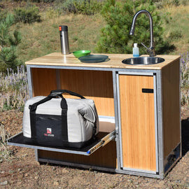 Trail Kitchen  Galley with Fridge Slide unit