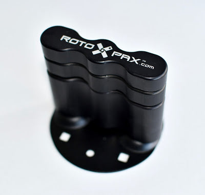 RotopaX DLX Pack Mount featuring a streamlined black structure for secure attachment.