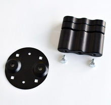 Load image into Gallery viewer, Components of the DLX Pack Mount from RotopaX including the main mount and base plate.