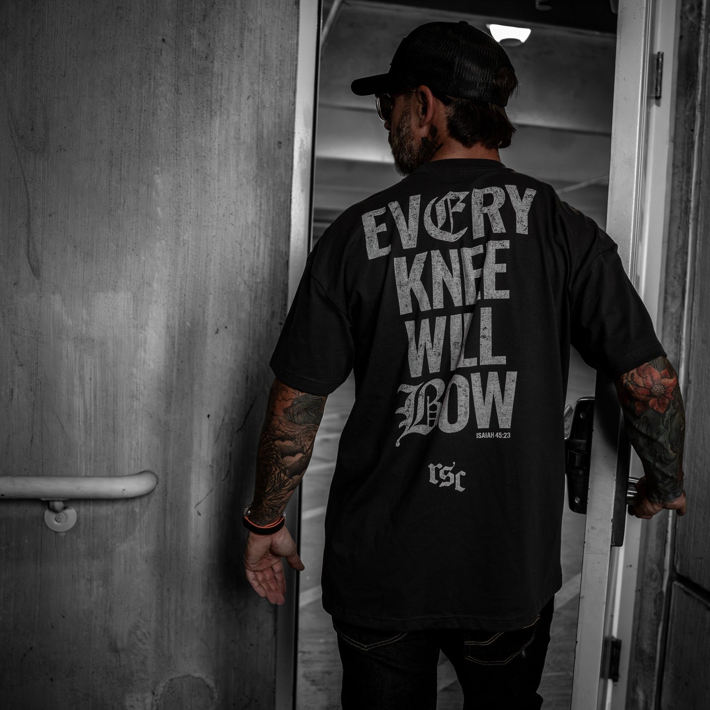 Every Knee Will Bow Men's Heavyweight T-Shirt