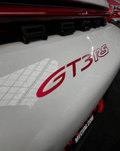Load image into Gallery viewer, "GT3 RS" Rear Bumper Vinyl Logo Decal Emblem for Porsche Vehicles (992)