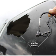 Load image into Gallery viewer, Outdoor Element Fire Escape Multitool Carabiner