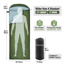 Load image into Gallery viewer, Oversized Ultralight Sleeping Bag for Backpacking