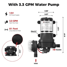 Load image into Gallery viewer, Camplux First F10 Pro LPG Camping Water Heater Pump Kit