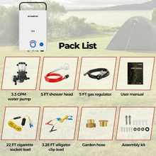 Load image into Gallery viewer, Camplux First F10 Pro LPG Camping Water Heater Pump Kit