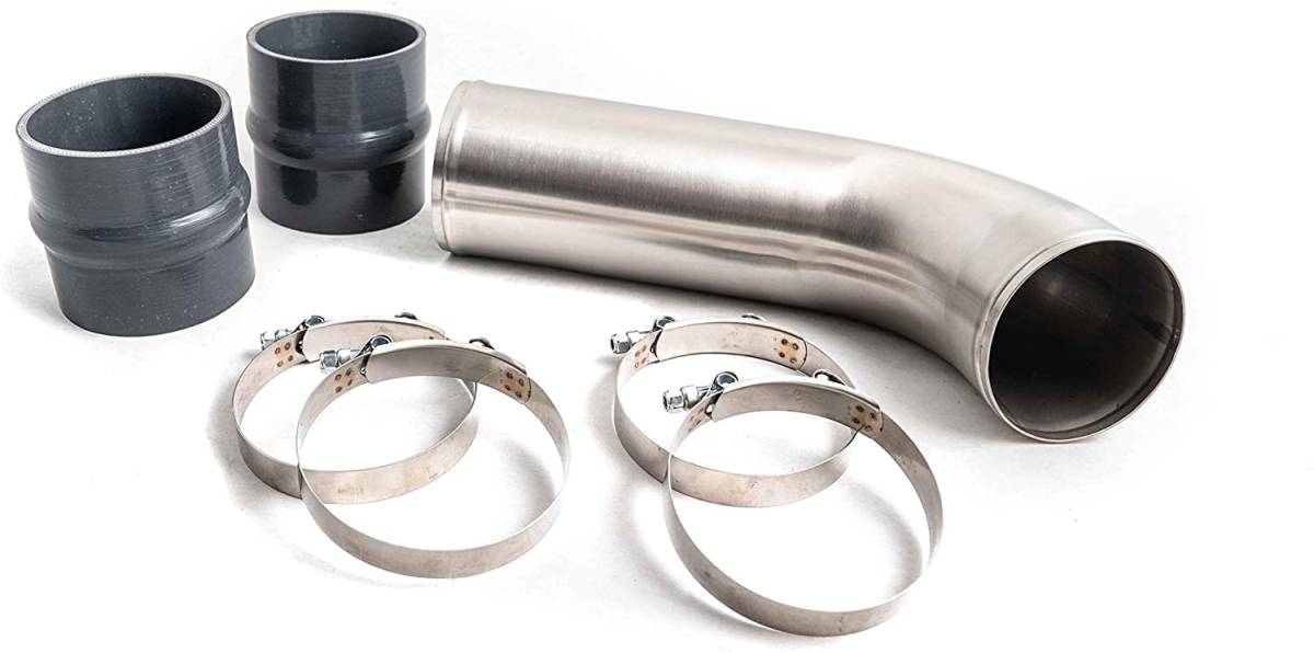 Rudy's 4" Stainless Steel Intake Resonator Pipe For 17-19 Chevy/GMC 6.6L Duramax