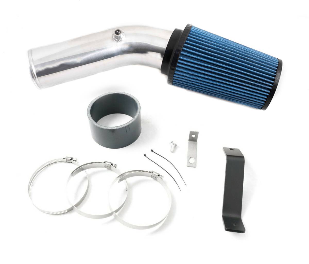 Rudy's Polished Cold Air Intake Oiled Filter For 99.5-03 Ford 7.3L Powerstroke
