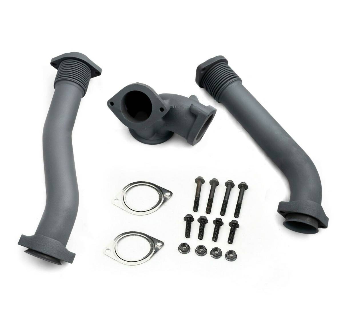 Rudy's High Temp Coated Bellowed Turbocharger Up Pipe Kit For 99.5-03 7.3 Powerstroke