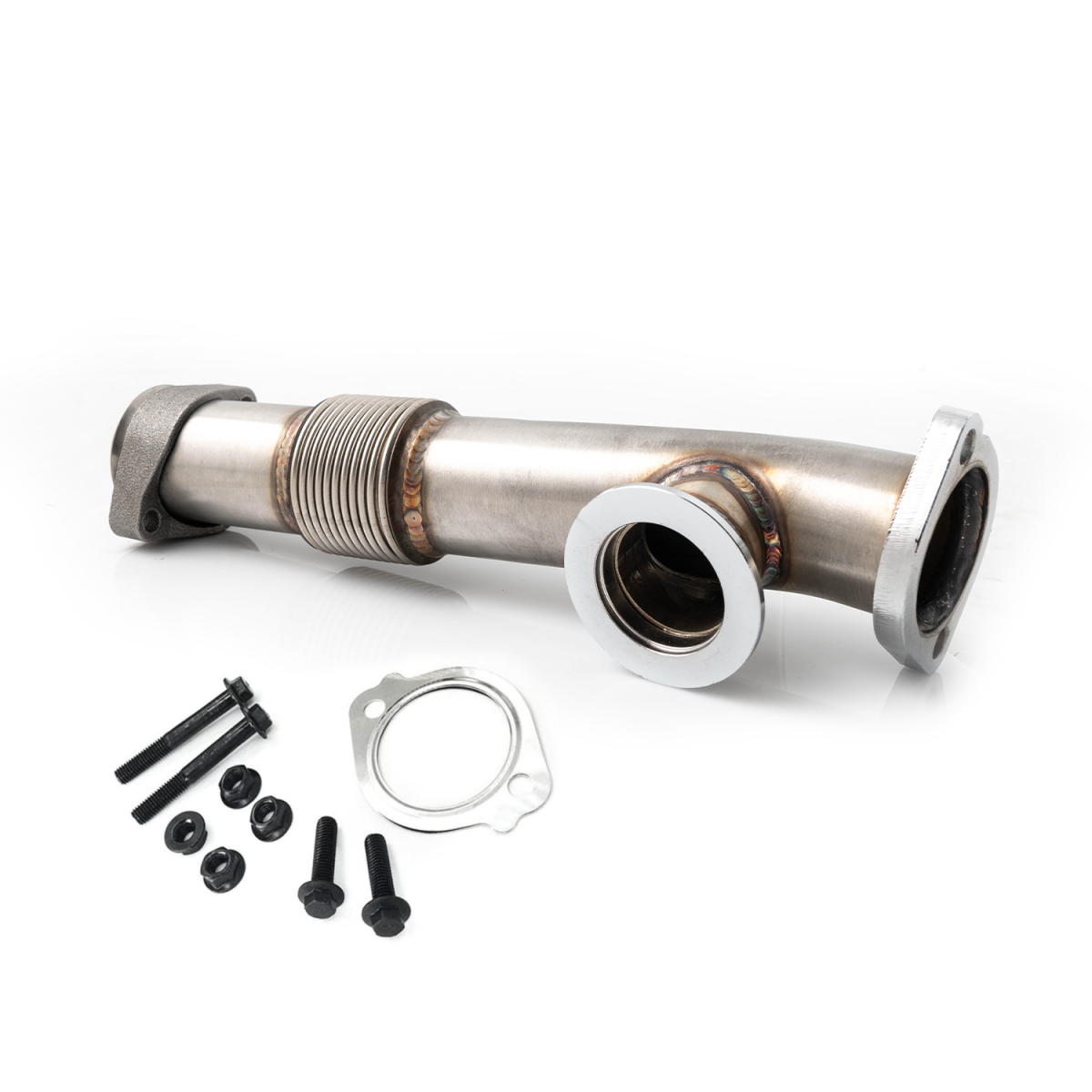 Rudy's HD Bellowed Y-Pipe & Passenger Side Up Pipe For 2004.5-2007 Ford 6.0 Powerstroke