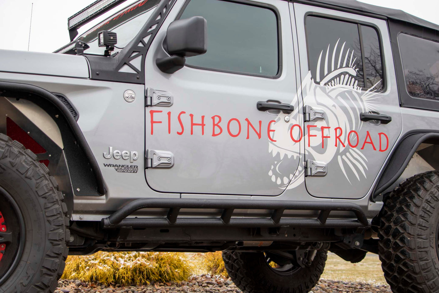 Fishbone Offroad Rocker Guards for 2018-2027 Jeep Wrangler JLU FB21096
