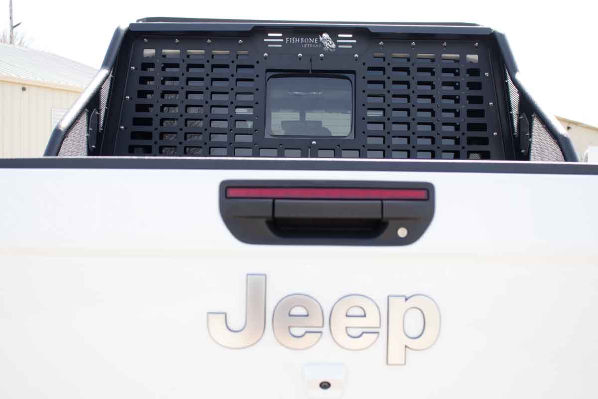 Fishbone Offroad Chase Rack Molle Window Panel for 2020 & Up Jeep Gladiator FB21262