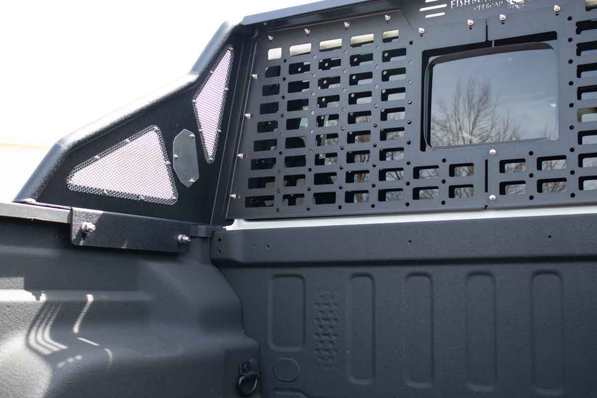 Fishbone Offroad Chase Rack & Molle Window Panel for 2020 & Up Jeep Gladiator FB21246