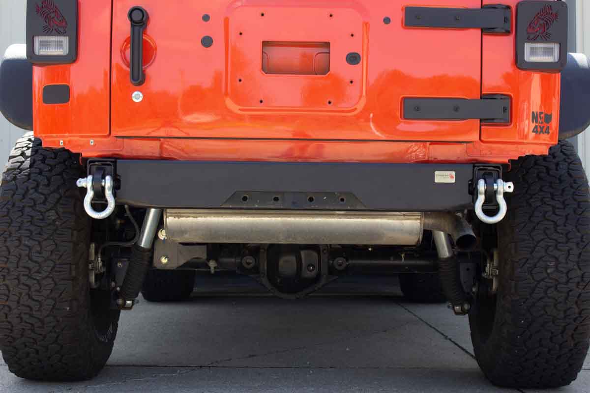 Fishbone Offroad Rear D-Ring Frame Mounts for 2007-2018 Jeep Wrangler FB22136