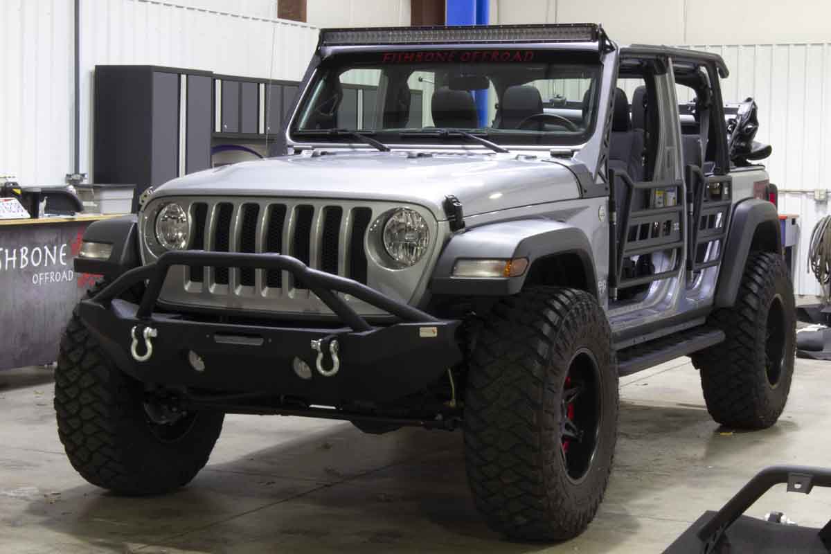 Fishbone Offroad Step Sliders 2018-2027 Jeep Wrangler JLU FB23083