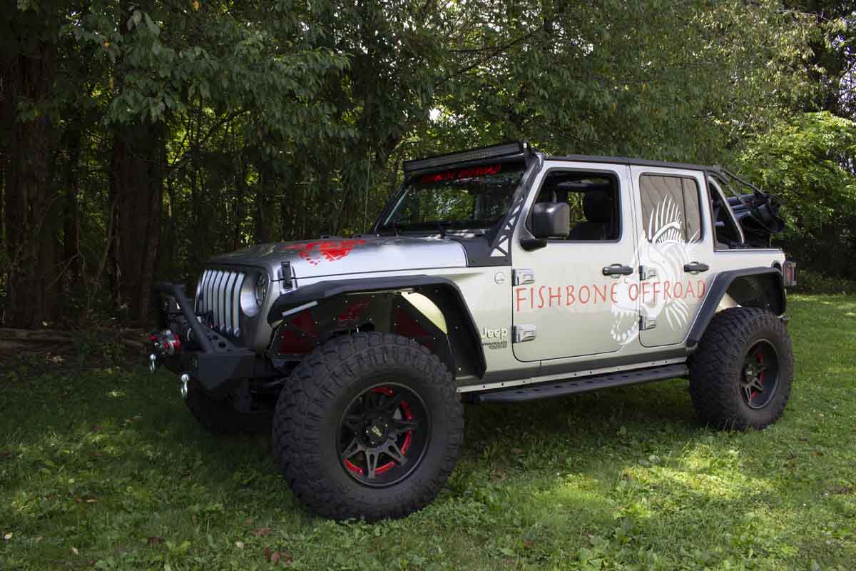 Fishbone Offroad Step Sliders 2018-2027 Jeep Wrangler JLU FB23083