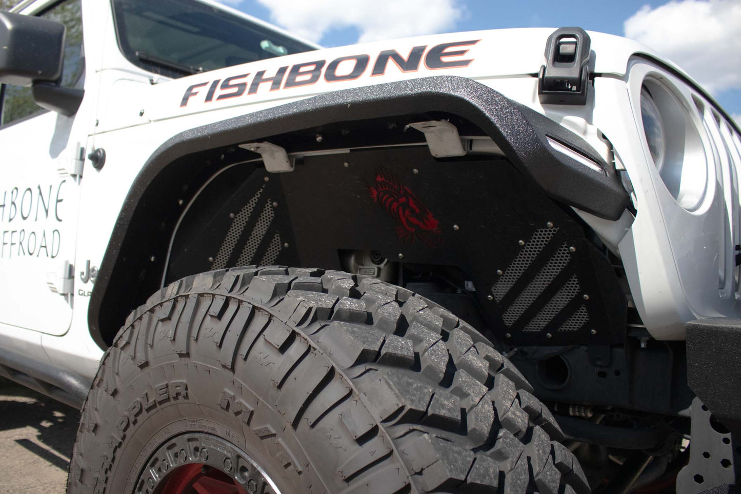 Fishbone Offroad Front Steel Elite Fenders for 2018-Current Jeep Wrangler & 2020-Current Jeep Gladiator FB23454F