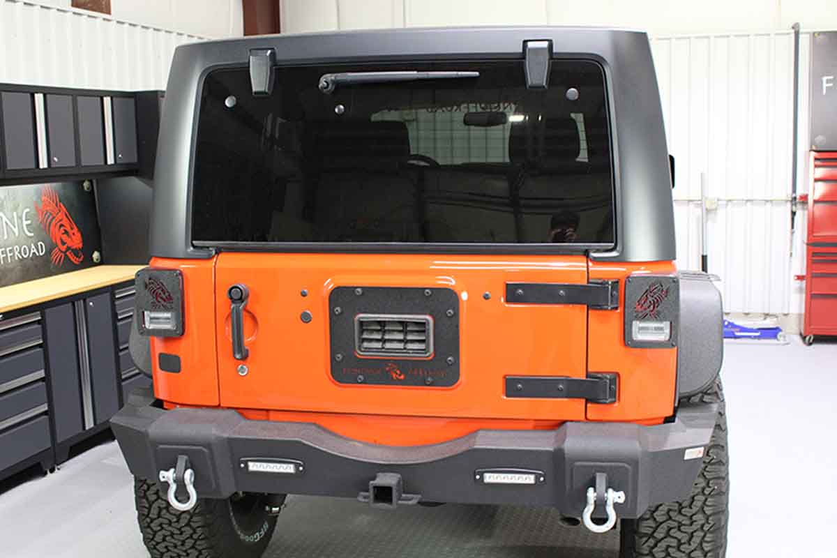 Fishbone Offroad Rear Tailgate Plate for 2010-2018 Jeep Wrangler FB31042