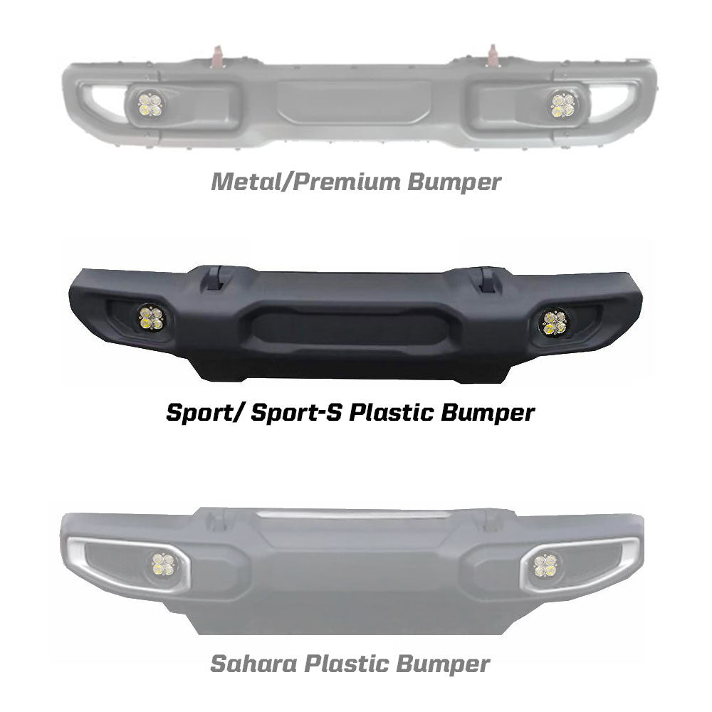 Baja Designs Jeep JL/JT Squadron-R Sport Fog Pocket Light Kit