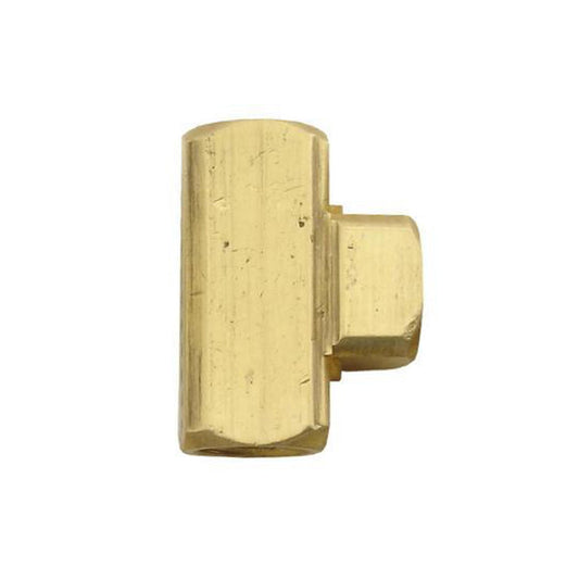 1/4" FPT x 1/4" FPT x 1/4" FPT Brass Tee