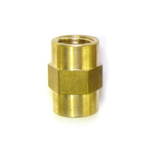 1/8" FPT x 1/8" FPT Brass Coupler