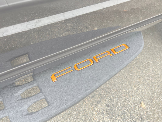 Tremor Running Board Letter Inserts Fits 2021-2024 Ford F-150