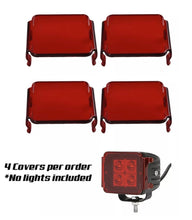 Load image into Gallery viewer, (4) Pieces Red LED Pod Cover