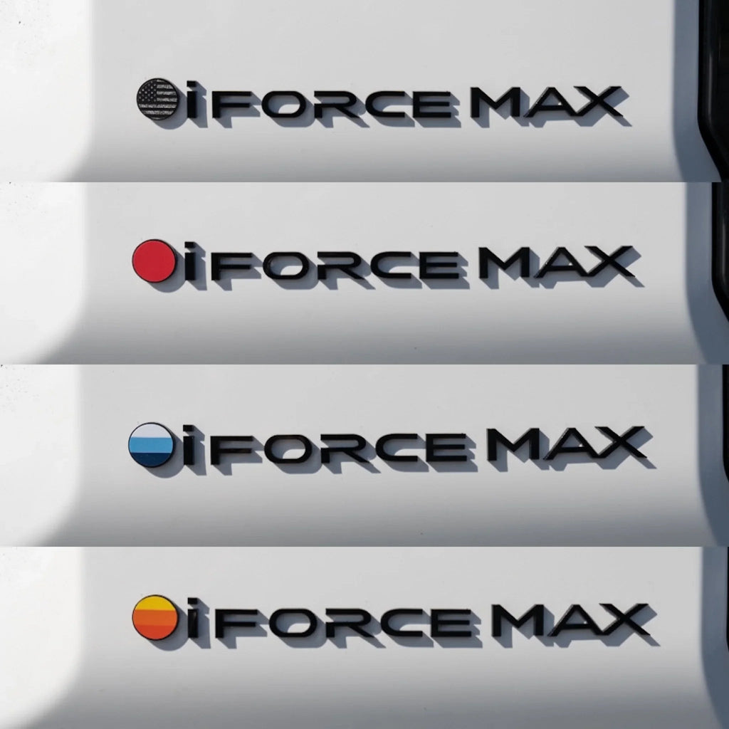 Black iForceMax Acrylic Tailgate Emblem - 2024+ Land Cruiser