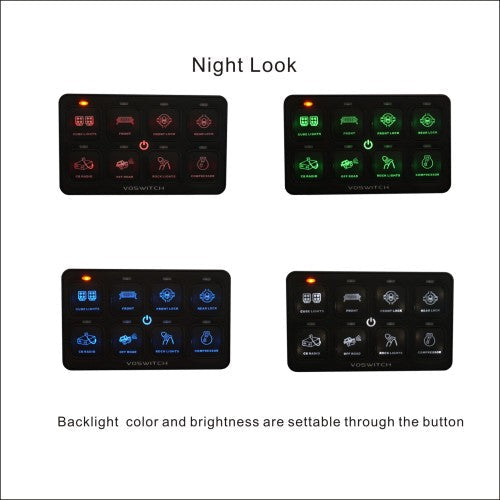 JK100 8 Switch Programmable Control System for Jeep Wrangler JK & JKU 2007-2018