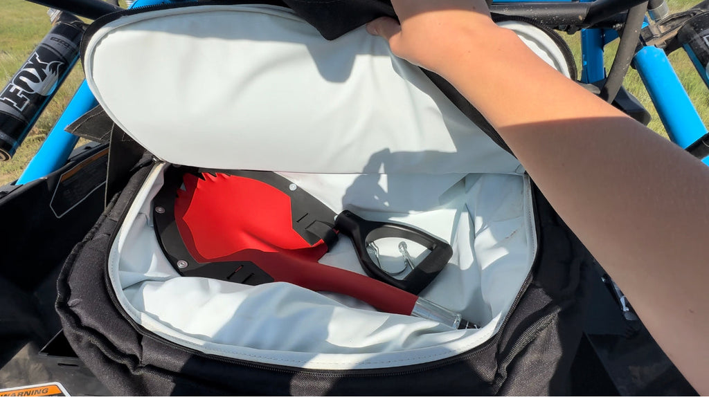 Krazy Beaver Mini Shovel  with guard(Textured Red Head / Black Handle # 45642)