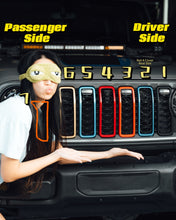 Load image into Gallery viewer, "Snap On" Accent Slot Cover for 24-25 Grille Wrangler JL JT Grille