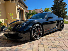 Load image into Gallery viewer, &quot;GTS&quot; Door Vinyl Logo Emblems for Porsche Vehicles (Boxter, Cayman, 911, Macan, Cayenne, Panamera)