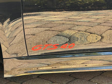 Load image into Gallery viewer, &quot;GTS&quot; Door Vinyl Logo Emblems for Porsche Vehicles (Boxter, Cayman, 911, Macan, Cayenne, Panamera)