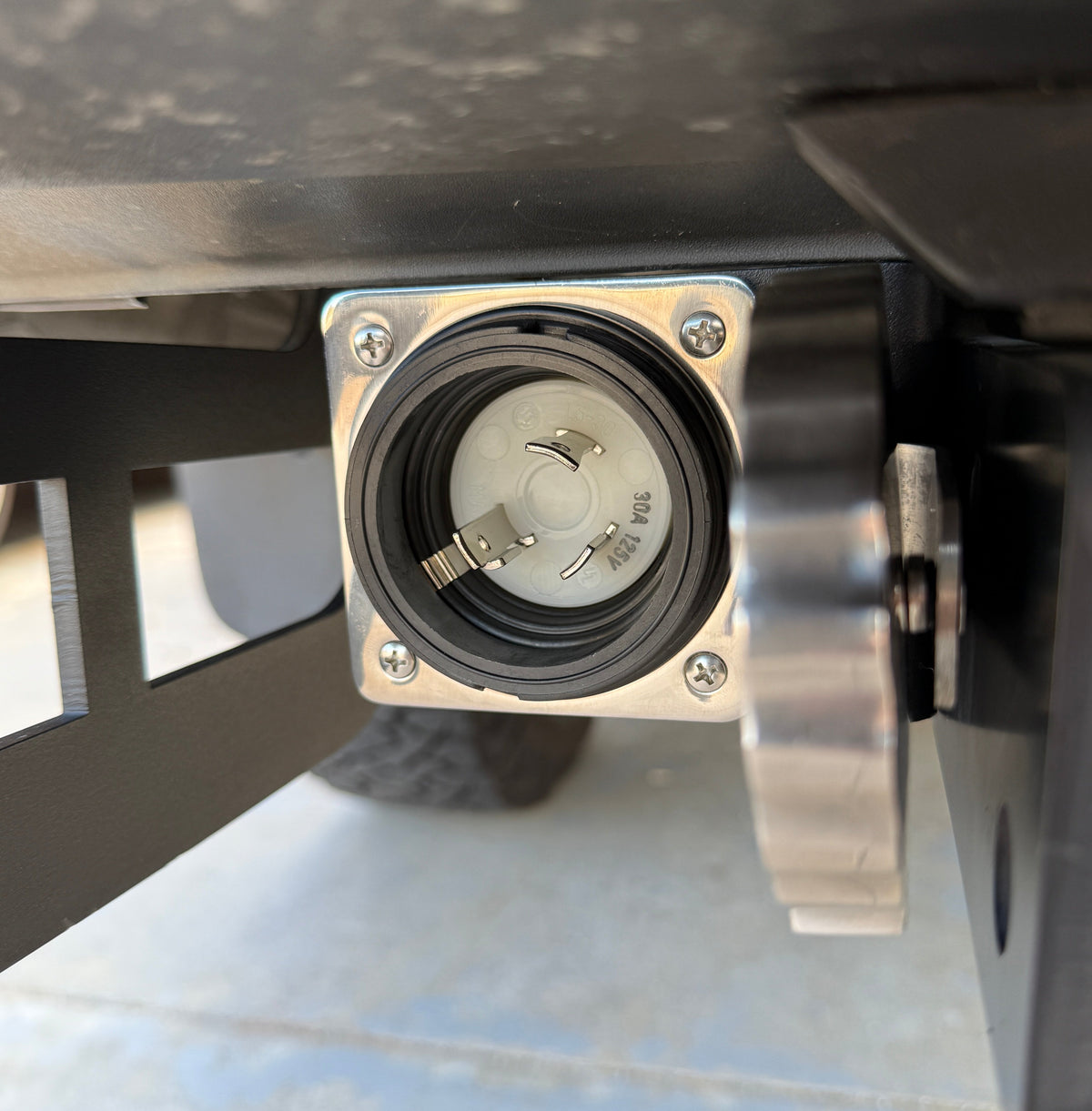 Universal RV 30 Amp Shore Power Bracket