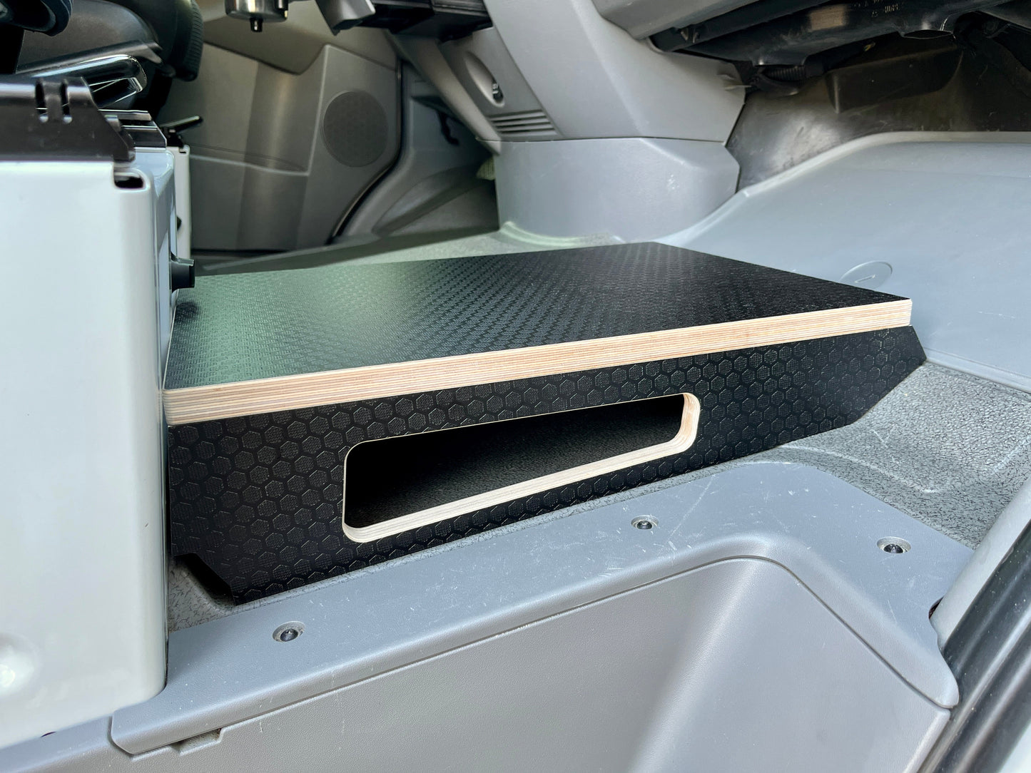 Mercedes-Benz Sprinter Black Hex Passenger Foot Platform Camper Van Stool