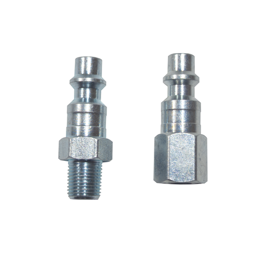 1/4" Industrial Coupler - Steel - 1/8" MNPT/FNPT