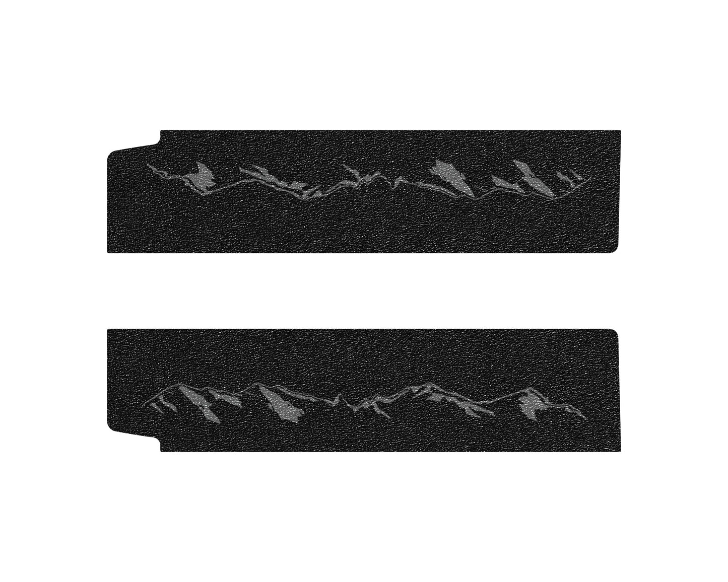 Textured Door Sill Overlays Fits 2019-2026 Jeep Wrangler