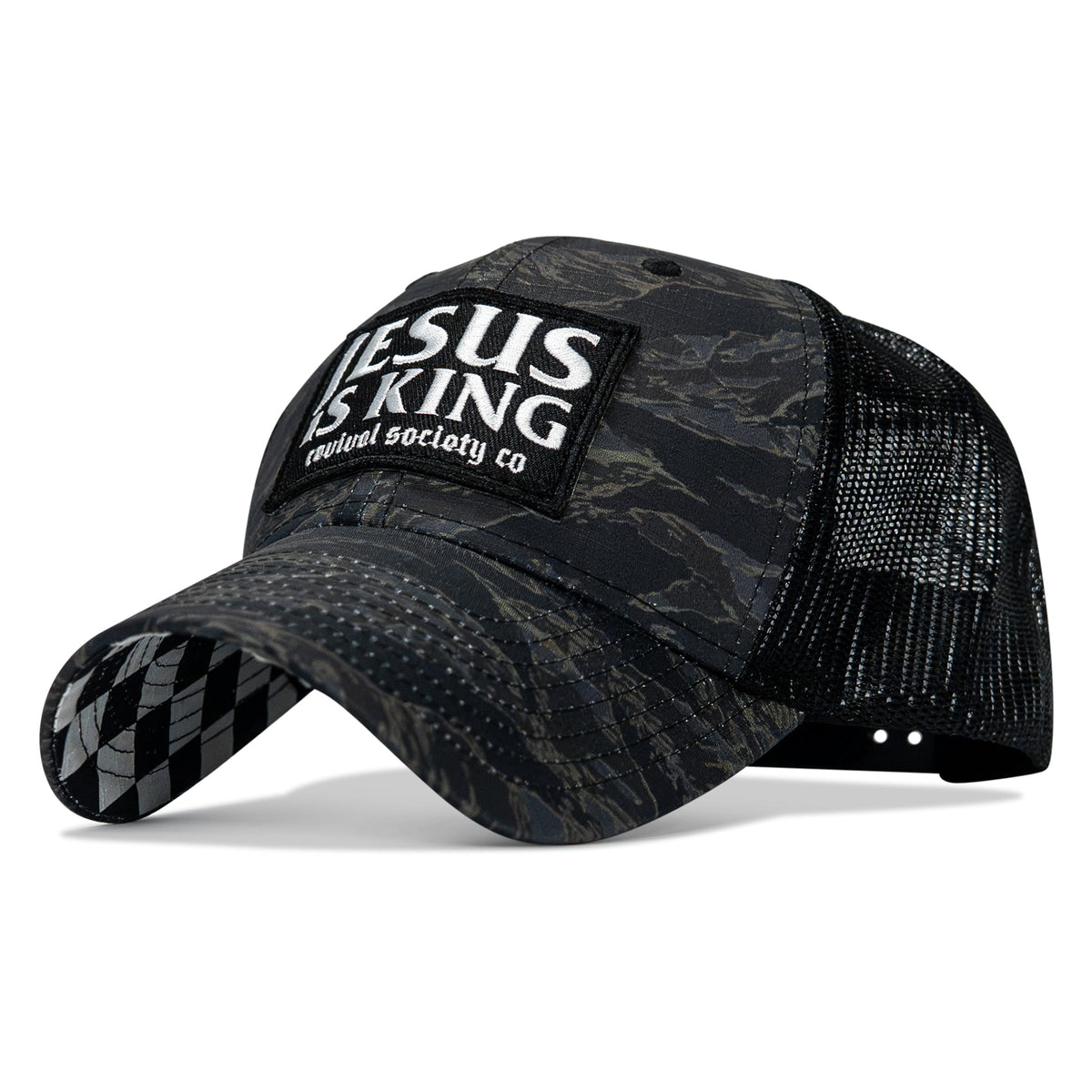 Jesus Is King Patch Original Ripstop Snapback Hat