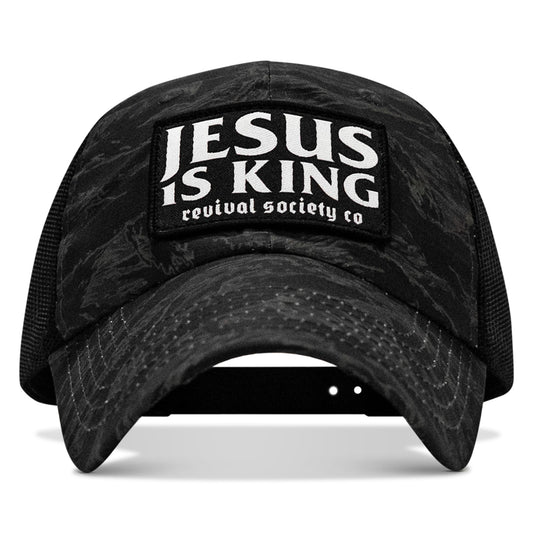 Jesus Is King Patch Tactical Ripstop Mesh Snapback Hat