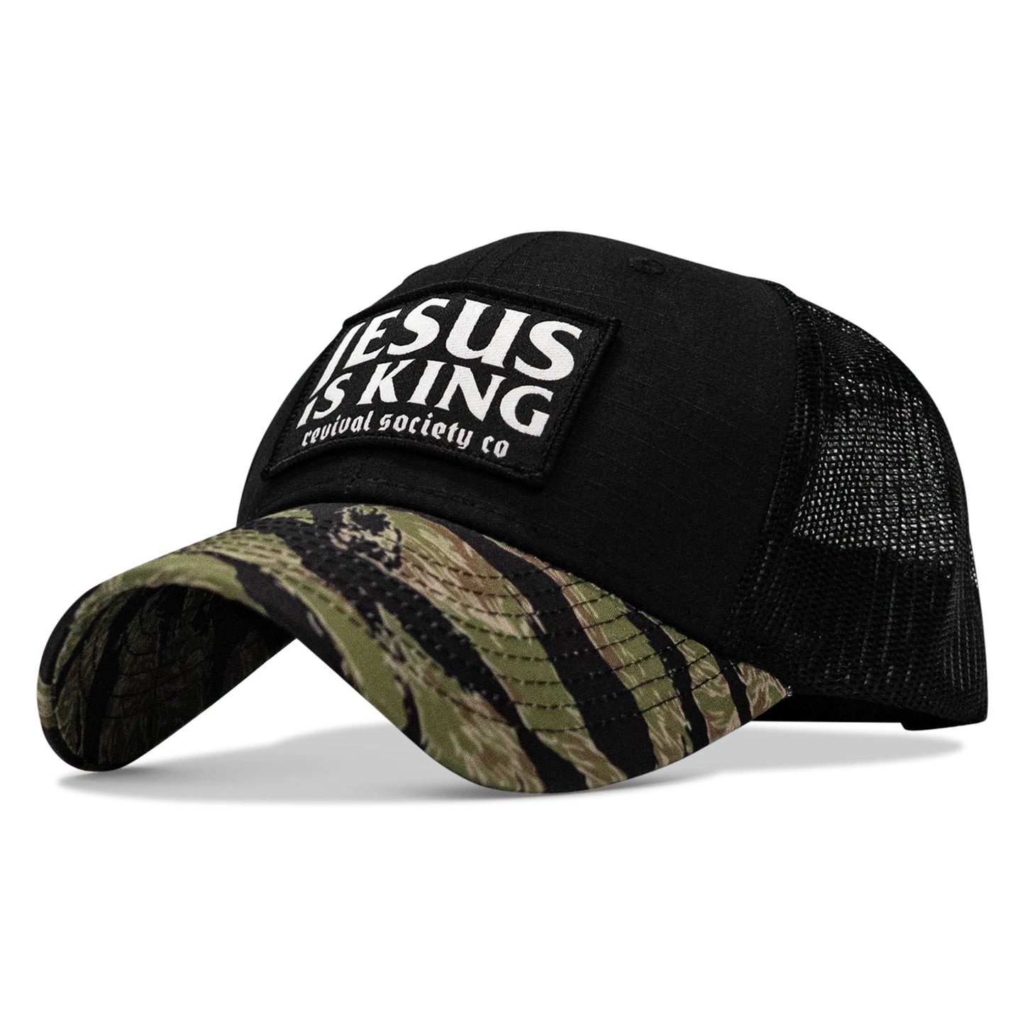 Jesus Is King Patch Original Ripstop Snapback Hat