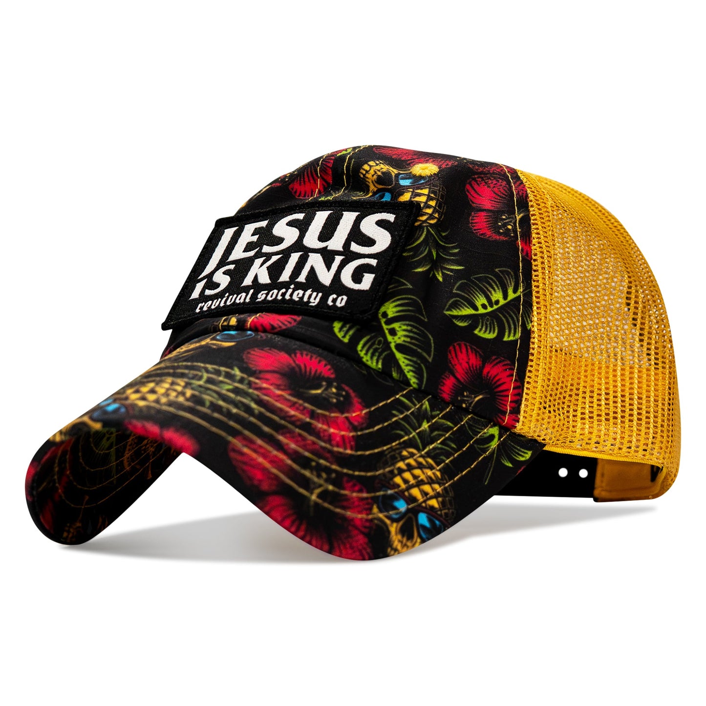 Jesus Is King Patch Tactical Ripstop Mesh Snapback Hat