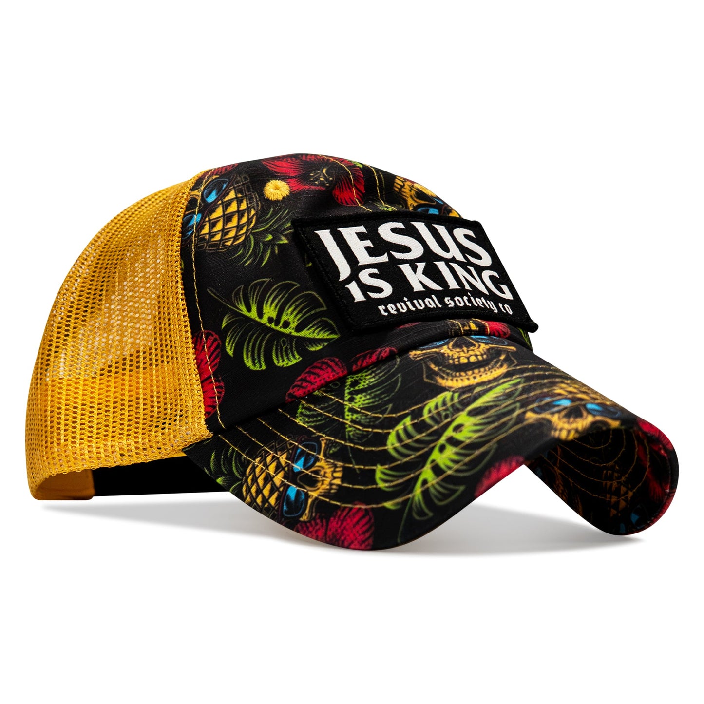 Jesus Is King Patch Tactical Ripstop Mesh Snapback Hat