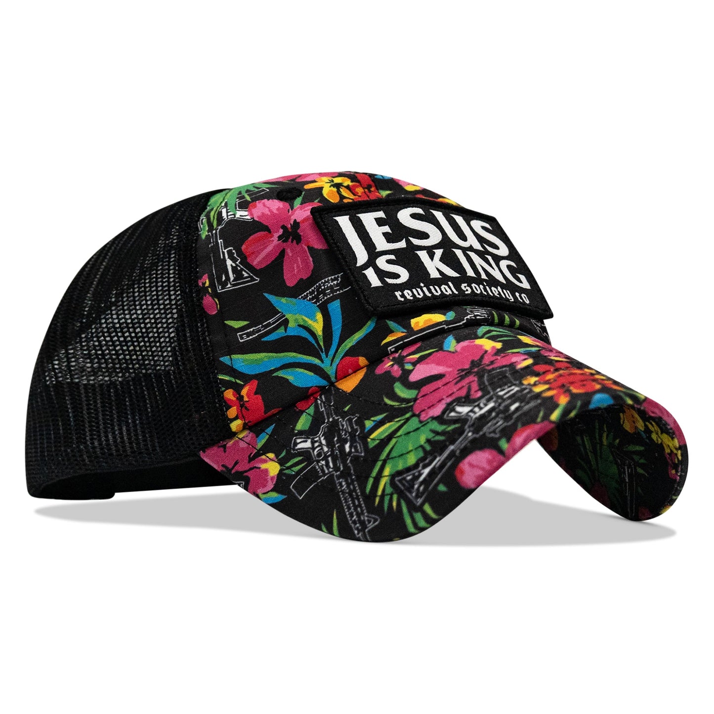 Jesus Is King Patch Tactical Ripstop Mesh Snapback Hat