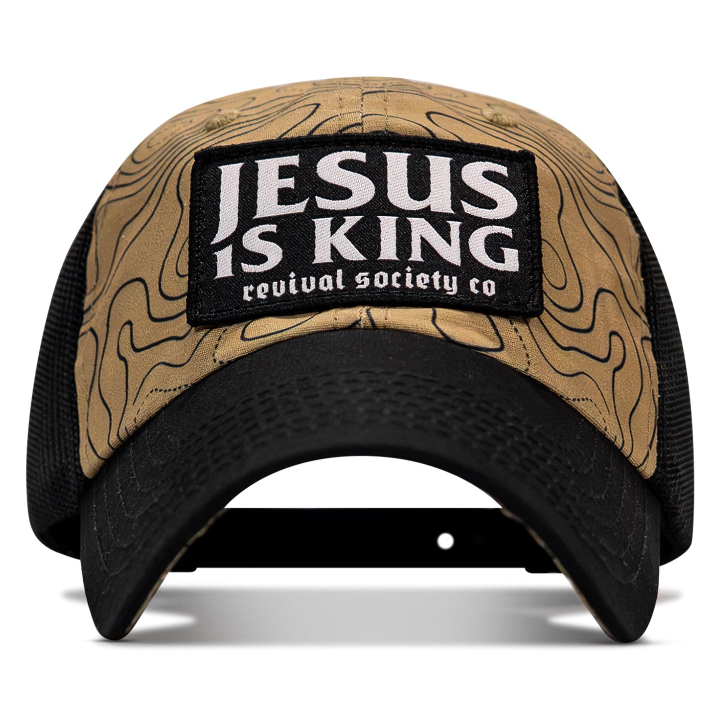 Jesus Is King Patch Tactical Ripstop Mesh Snapback Hat